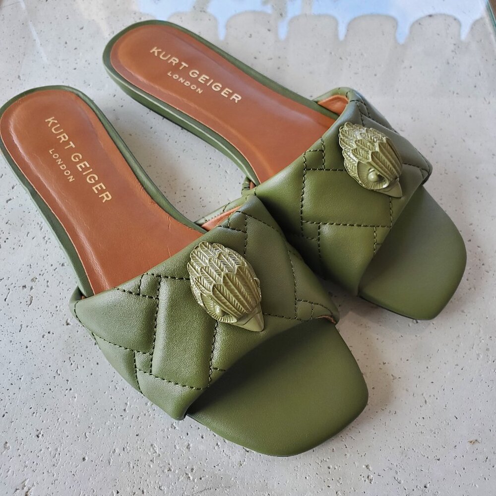 KURT GEIGER LONDON ! drench flat sandal ( EU/38)